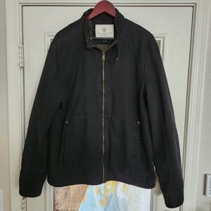 Wenven Black Moto Mock L Large Jacket
